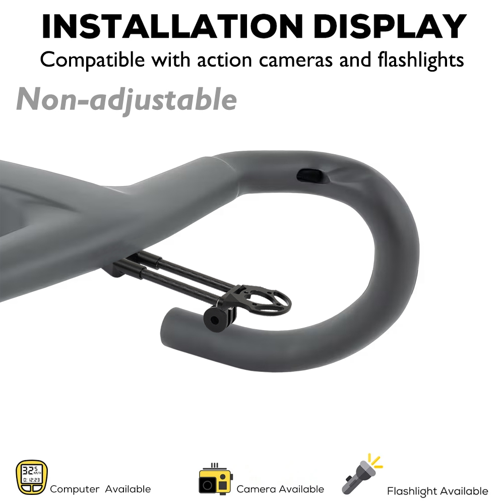 Out Front Bike Computer Mount Garmin - ที่ยึดคอมพิวเตอร์จักรยานแบบไม่มีโลโก้ สำหรับแฮนด์บาร์แบบรวมรุ่น Madone SLR Gen 8,