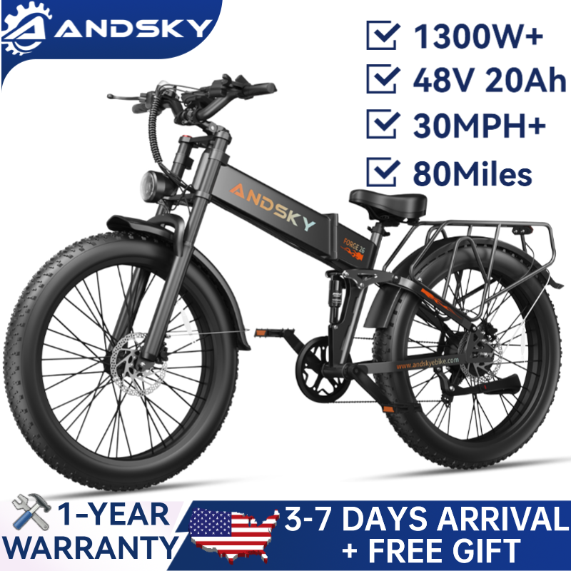 Cadence Speed Dual Sensor 2 In 1 - ANDSKY Forge 26 จักรยานไฟฟ้าพับได้ 1300W ยางหน้ากว้าง