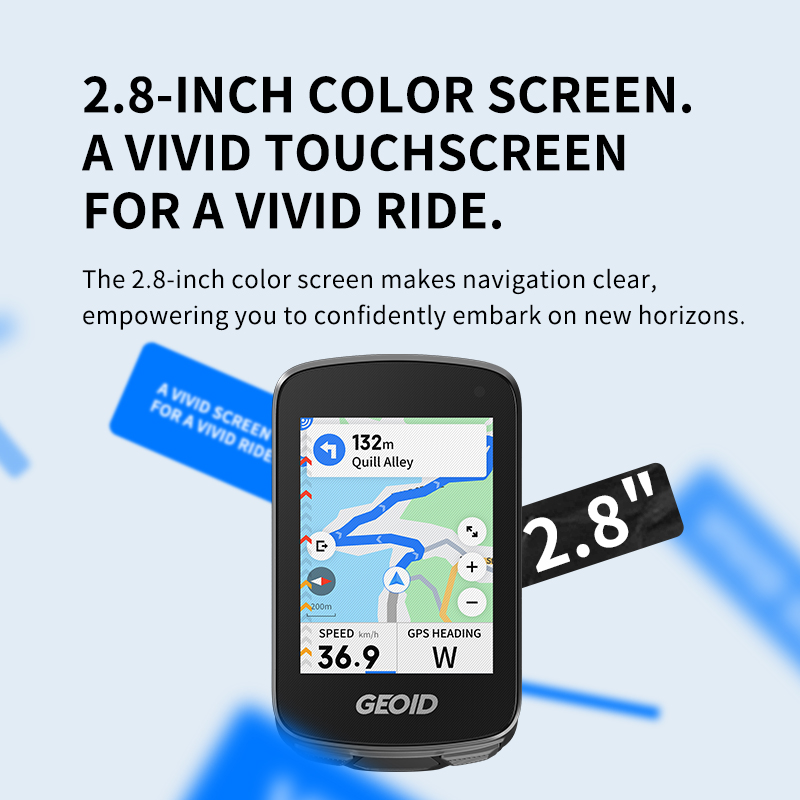 Bike Computer Gps Navigation Map - GEOID CC700 โปรคอมพิวเตอร์จักรยานหน้าจอสัมผัสขนาด 2.8 นิ้ว GPS