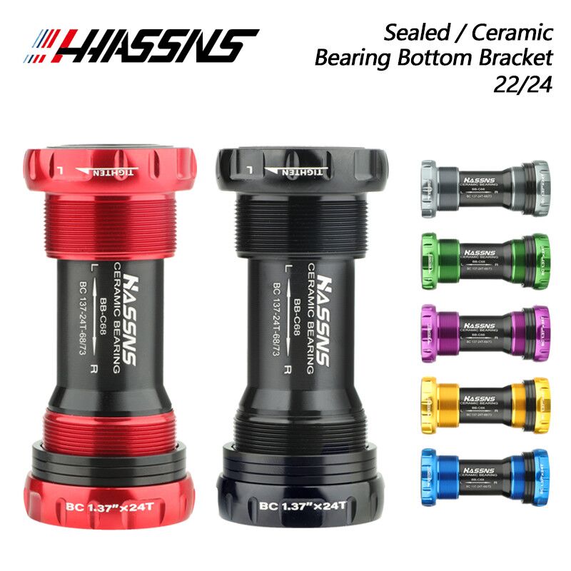 Ceramic Bearing Bottom Bracket Bb86 - HASSNS จักรยานวงเล็บด้านล่าง BB68ปิดผนึกเซรามิคแบริ่งสำหรับ Mtb Central การเคลื่อนไหวแกน