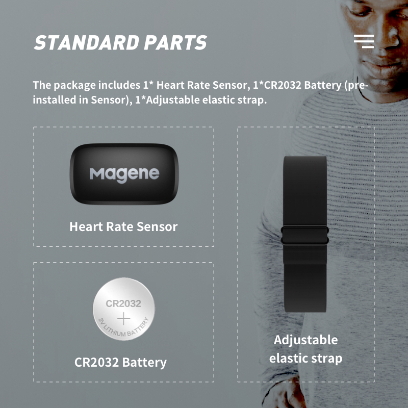 Magene H64 Heart Rate Monitor  - Heart Rate Monitor Chest Strap Ant+ บทวิจารณ์และราคา