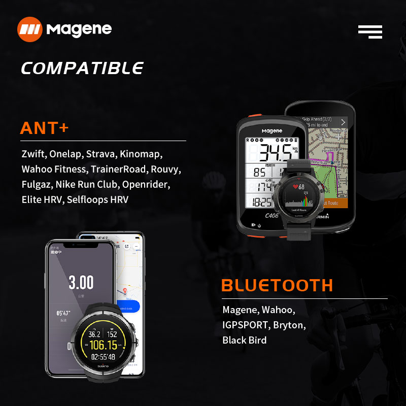 Magene H64 Heart Rate Monitor  - Heart Rate Monitor Chest Strap Ant+ บทวิจารณ์และราคา