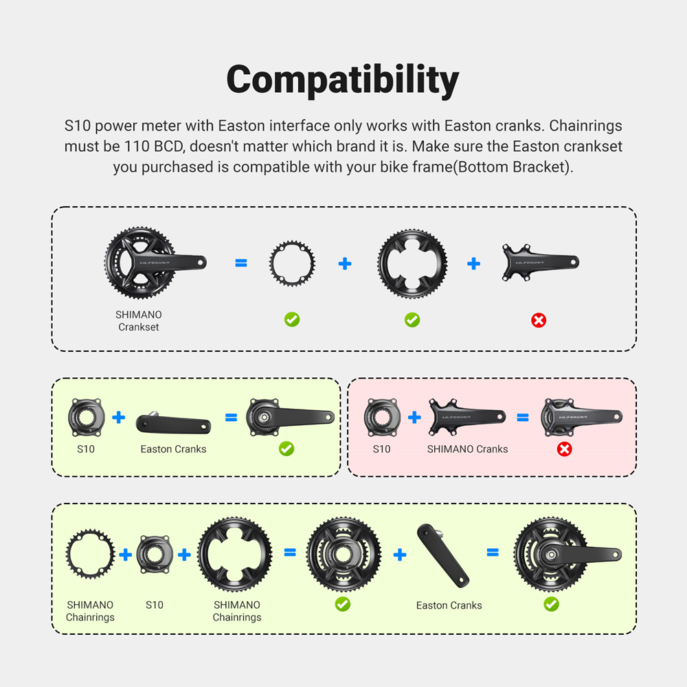 COOSPO S10 Spider Bike Power M - Spider Power Meter 110 Bcd บทวิจารณ์และราคา