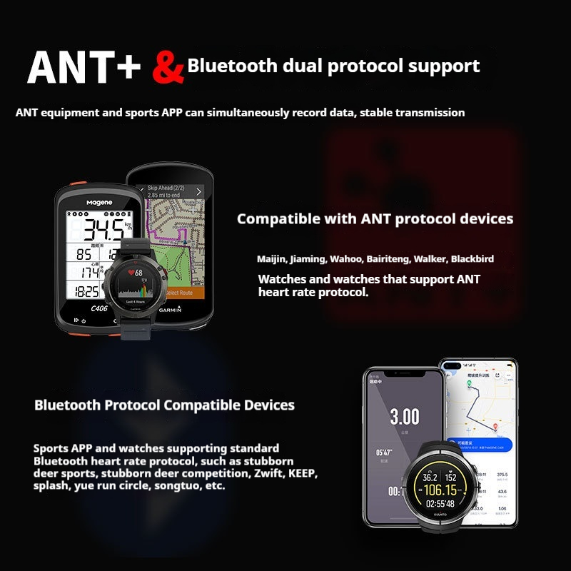เครื่องวัดอัตราการเต้นของหัวใจ - Heart Rate Monitor Chest Strap Ant+ บทวิจารณ์และราคา