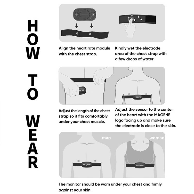 Magene H303 Heart Rate Sensor  - Heart Rate Monitor Chest Strap Ant+ บทวิจารณ์และราคา