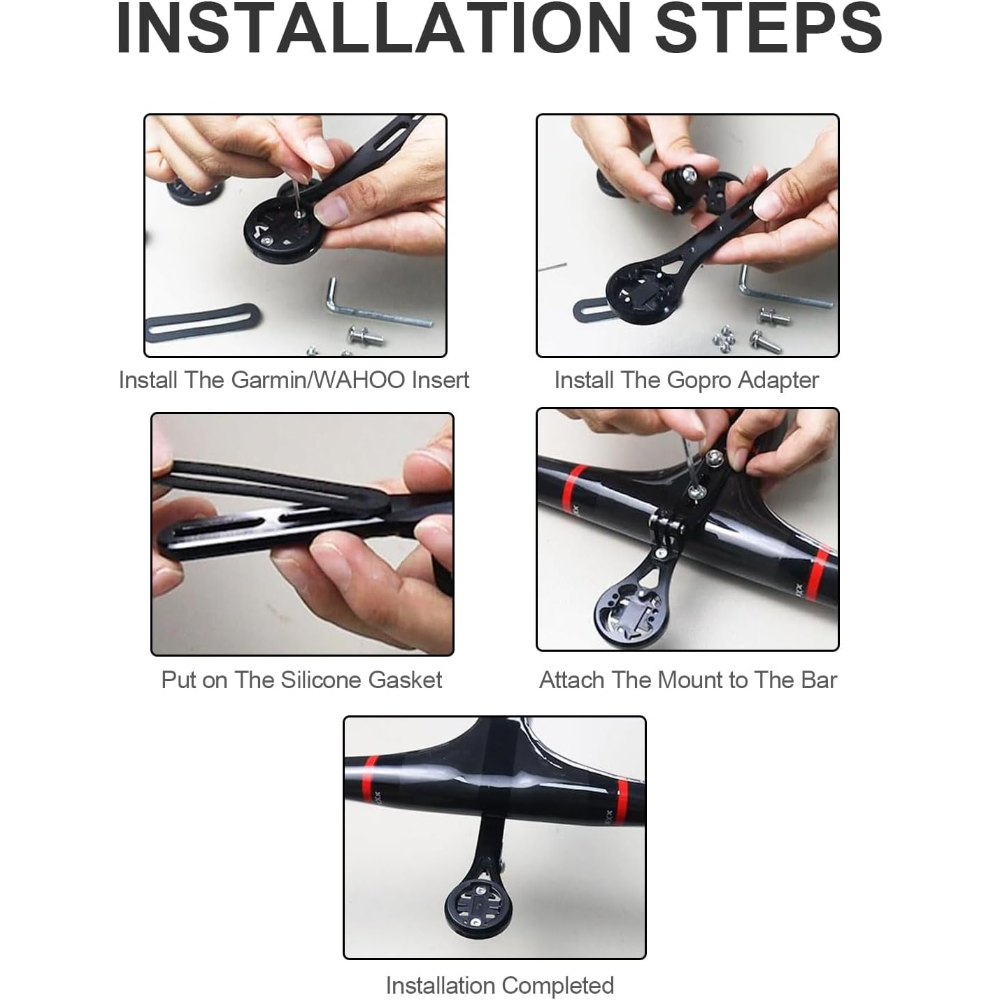 ชุดติดตั้งแฮนด์จักรยานแบบ Out  - Out Front Bike Computer Mount Garmin บทวิจารณ์และราคา