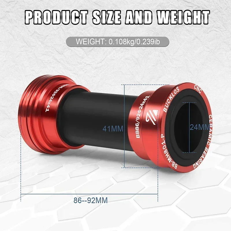 BUCKLOS BB86 92 วงเล็บด้านล่าง - Ceramic Bearing Bottom Bracket Bb86 บทวิจารณ์และราคา