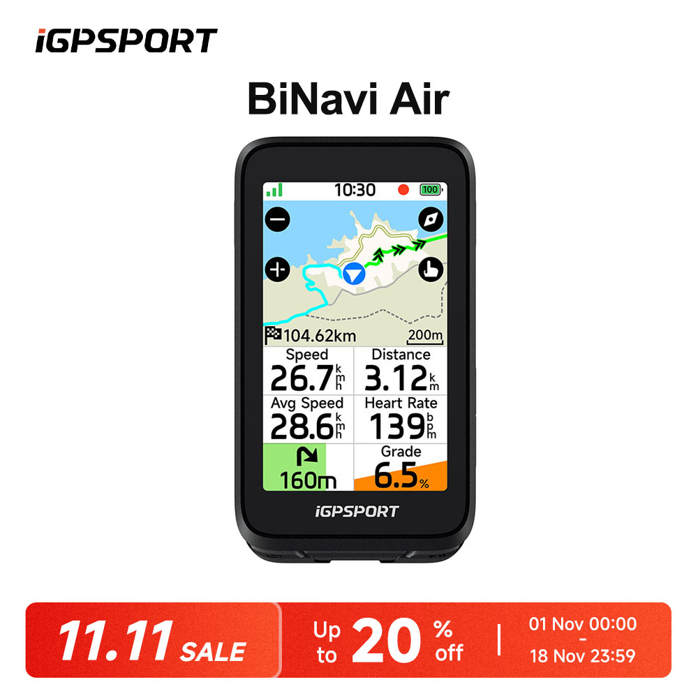 iGPSPORT BiNavi Air คอมพิวเตอร - Bike Computer Gps Navigation Map บทวิจารณ์และราคา