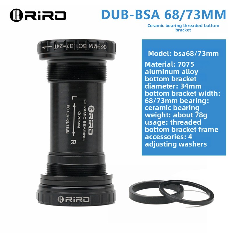 RIRO กระโหลกเซรามิก BSA เกลียว - Ceramic Bearing Bottom Bracket Bb86 บทวิจารณ์และราคา