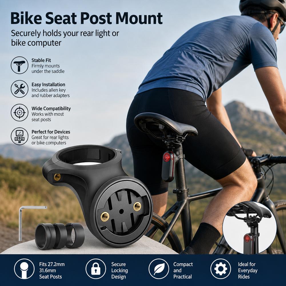 ขายึดไฟท้ายจักรยานสำหรับ Garmi - Bike Radar Tail Light Camera Rearview บทวิจารณ์และราคา