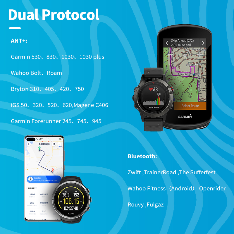 เซ็นเซอร์วัดความเร็วและรอบขาจั - Cycling Cadence Sensor Bluetooth Ant บทวิจารณ์และราคา