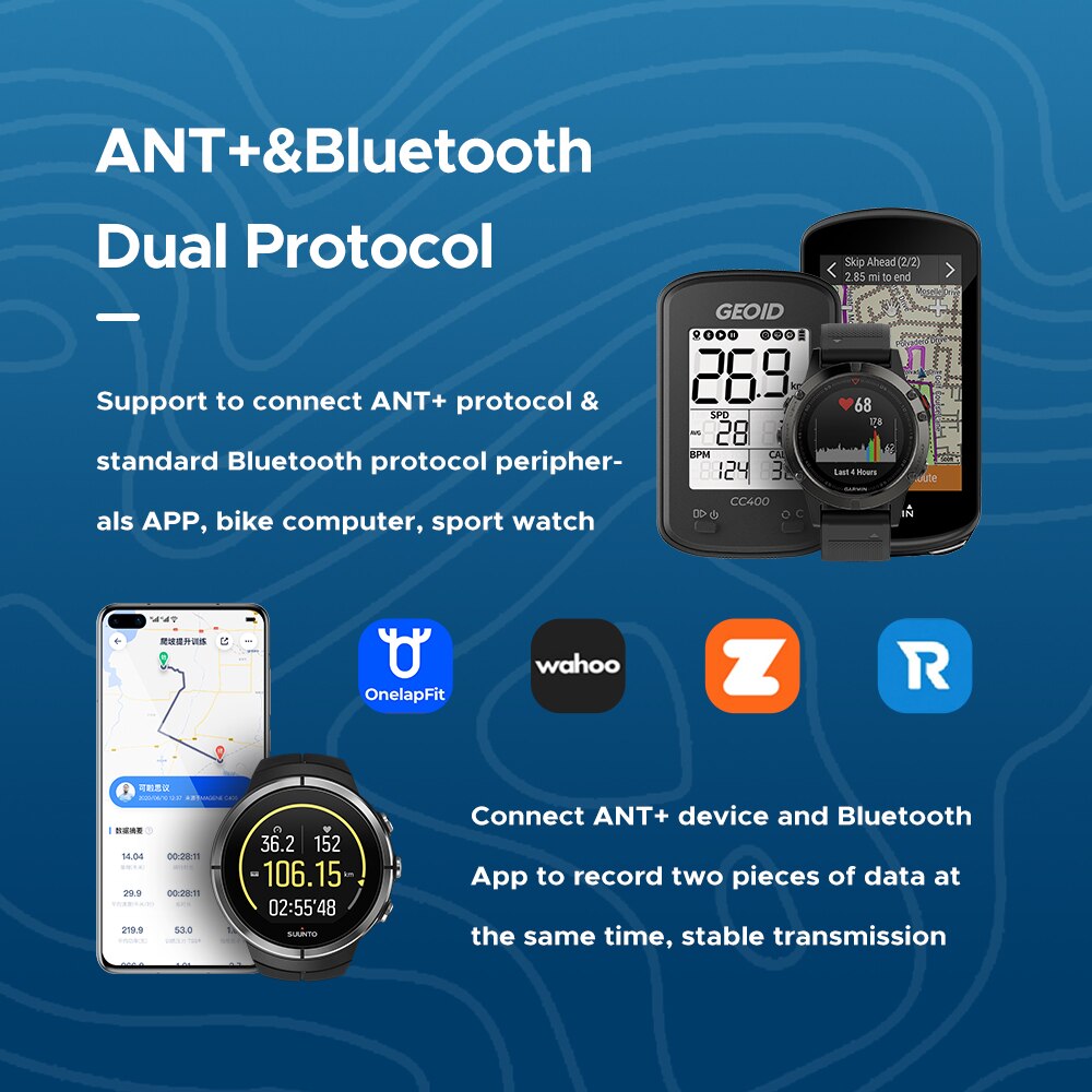 GEOID จักรยานความเร็ว Cadence  - Cycling Cadence Sensor Bluetooth Ant บทวิจารณ์และราคา