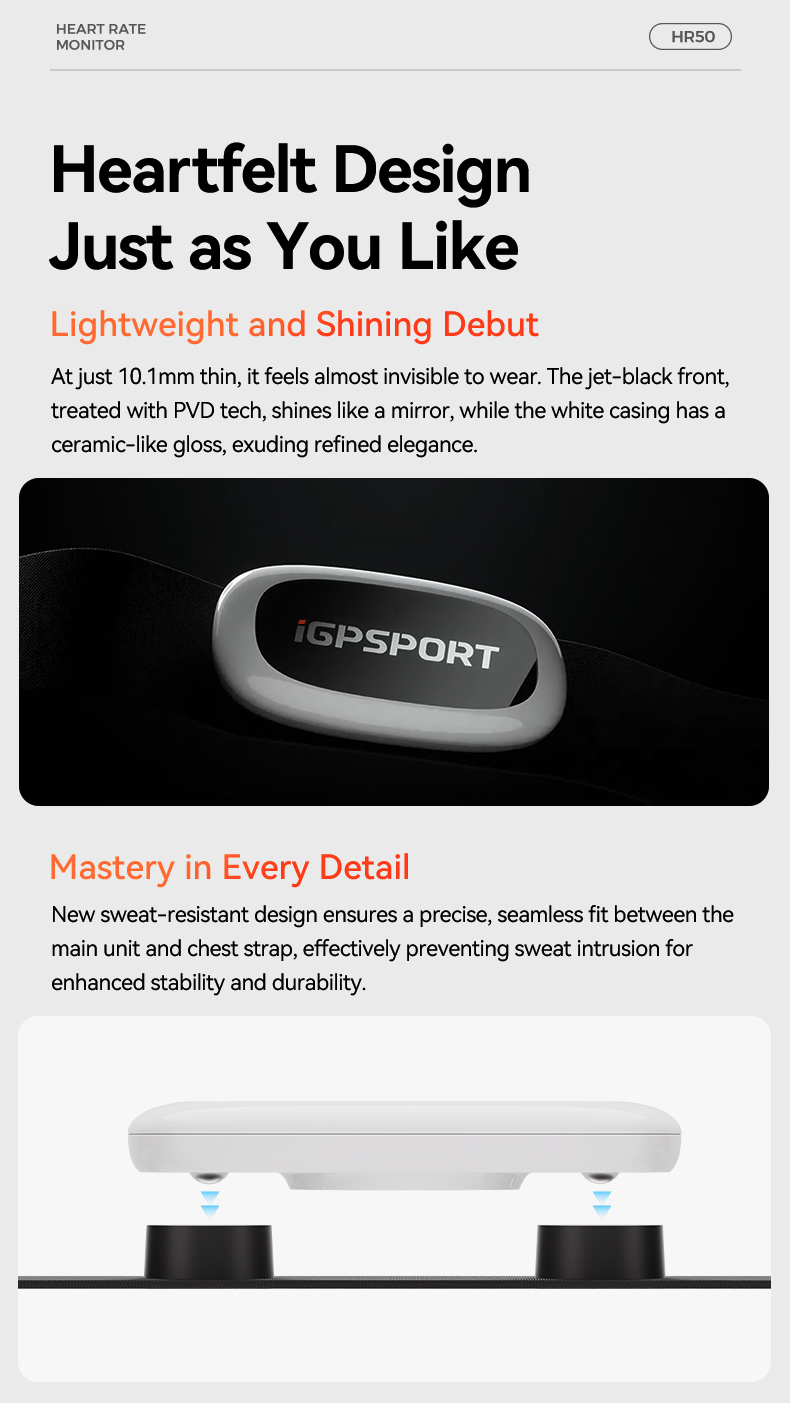 สายรัดหน้าอกวัดอัตราการเต้นของ - Heart Rate Monitor Chest Strap Ant+ บทวิจารณ์และราคา