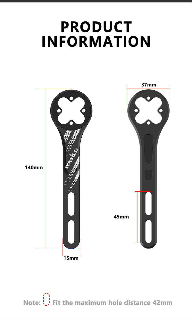 Towild ฐานคอมพิวเตอร์จักรยานอล - Out Front Bike Computer Mount Garmin บทวิจารณ์และราคา