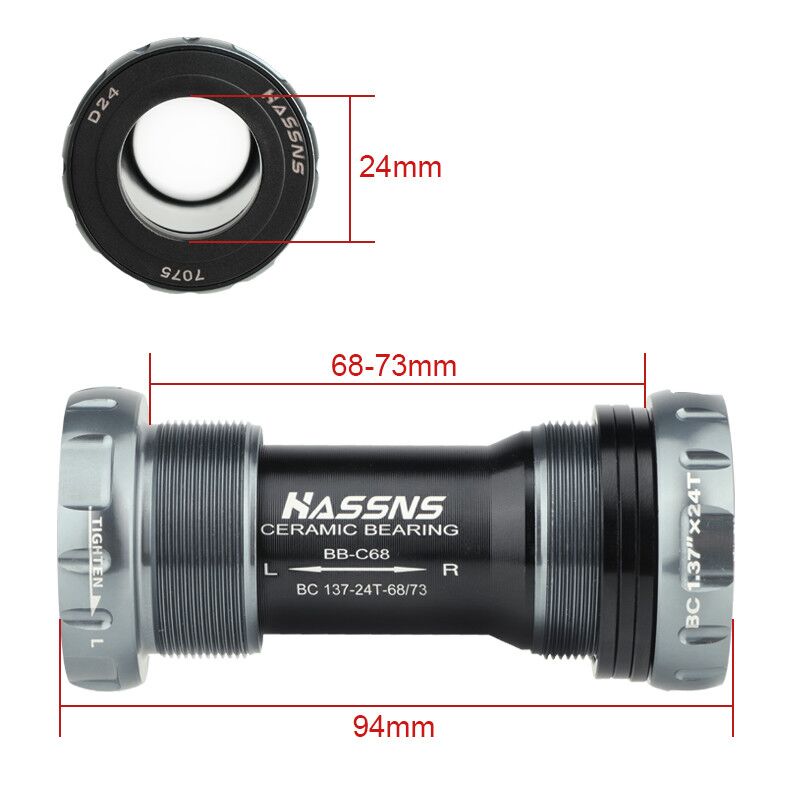 HASSNS จักรยานวงเล็บด้านล่าง B - Ceramic Bearing Bottom Bracket Bb86 บทวิจารณ์และราคา