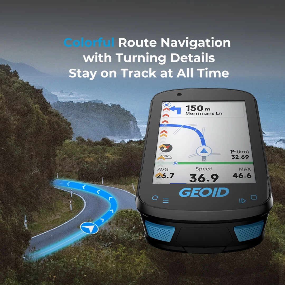 Geoid CC600 จักรยานคอมพิวเตอร์ - Bike Computer Gps Navigation Map บทวิจารณ์และราคา