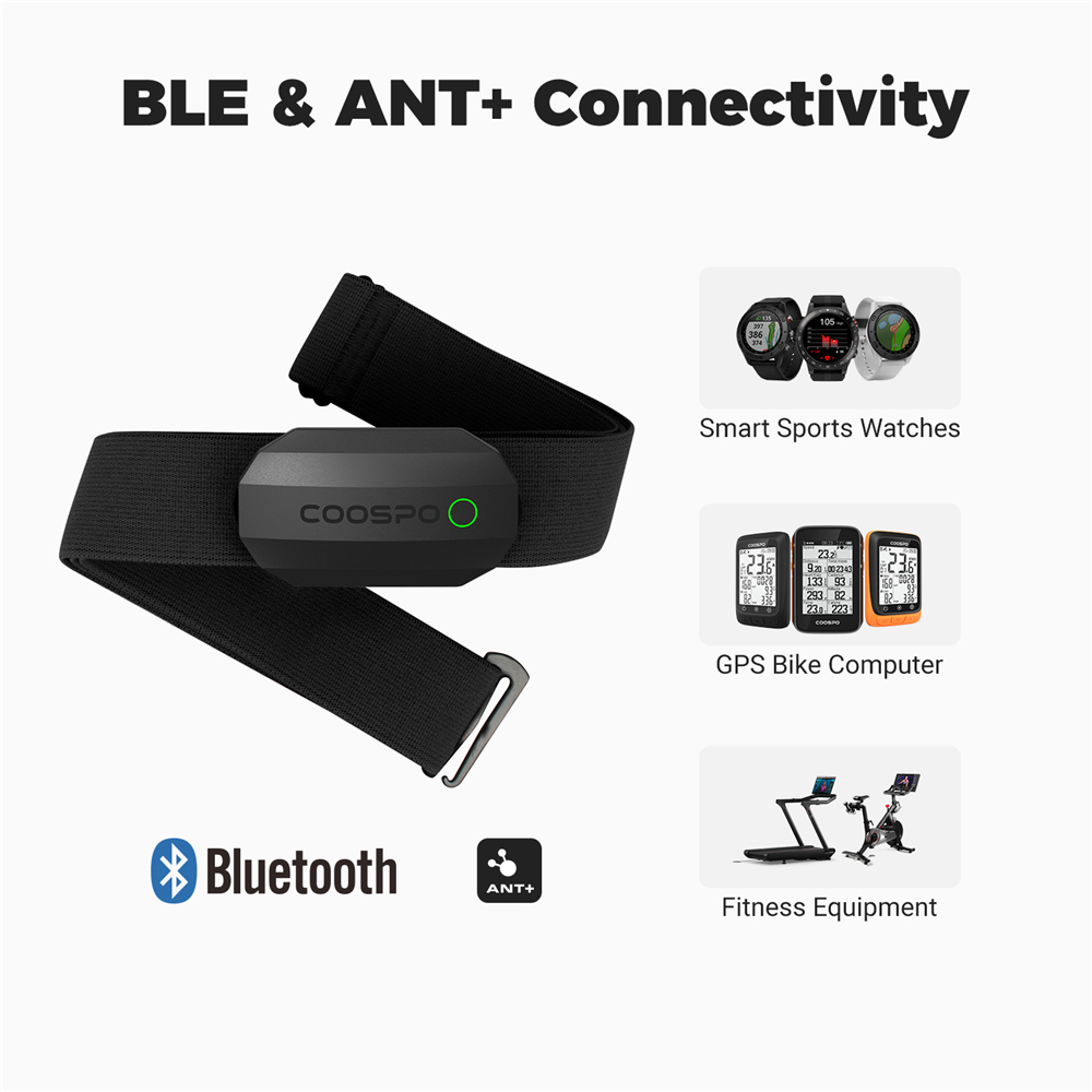 COOSPO H808S Heart Rate Sensor - Heart Rate Monitor Chest Strap Ant+ บทวิจารณ์และราคา